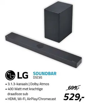 Aanbieding: LG Soundbar DSC9S