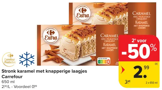 Promotie: Stronk karamel met knapperige laagjes