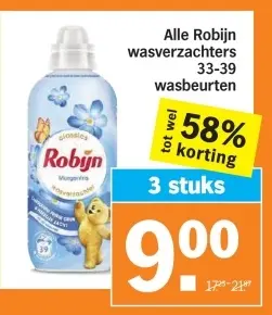 Aanbieding: Alle Robijn wasverzachters