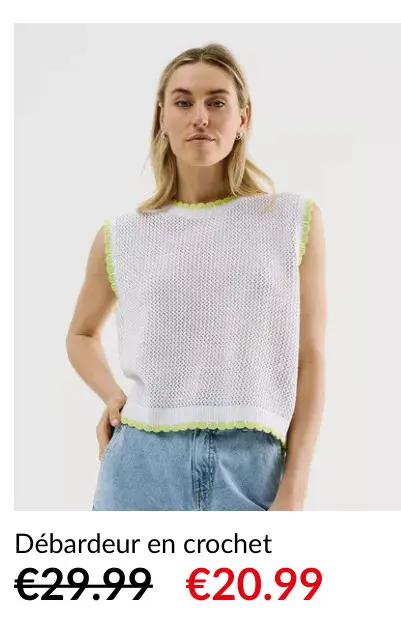 Offre: Débardeur en crochet