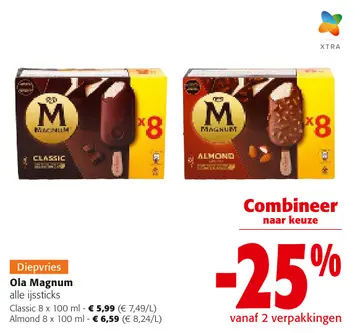 Aanbieding: Ola Magnum alle ijssticks