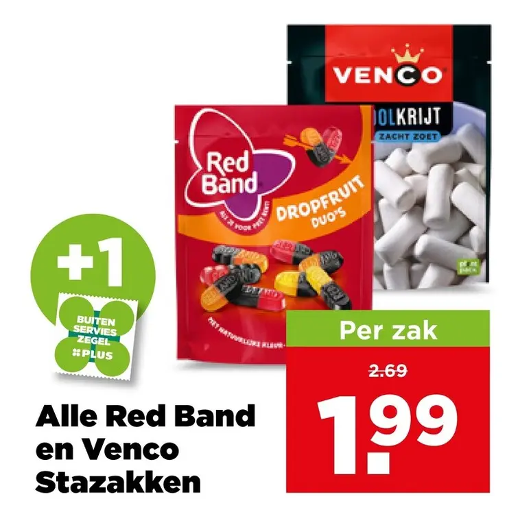 Aanbieding: Red Band en Venco Stazakken