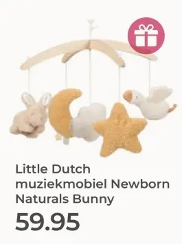 Aanbieding: muziekmobiel Newborn Naturals Bunny