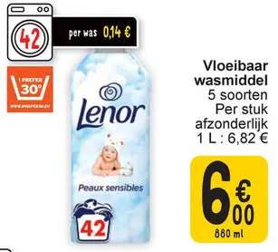 Aanbieding: Vloeibaar wasmiddel