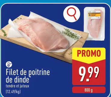 Offre: Filet de poitrine de dinde