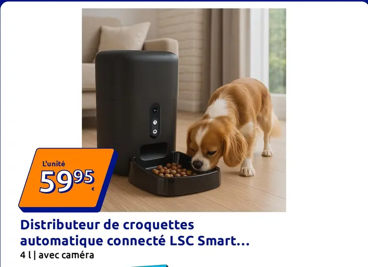 Offre: Distributeur de croquettes automatique connecté