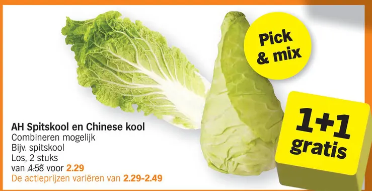 Offre: Spitskool en Chinese kool