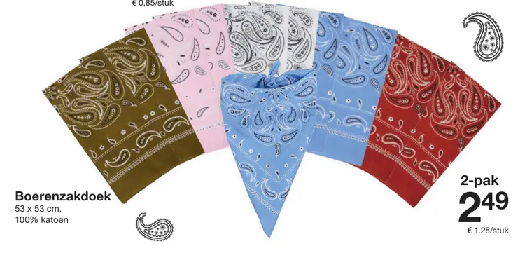 Promotie: Boerenzakdoek