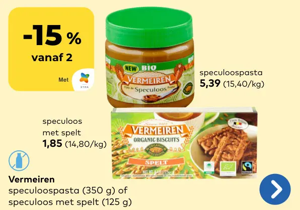 Promotie: Speculoospasta of speculoos met spelt