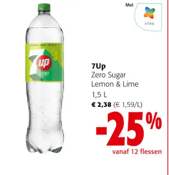 Aanbieding: 7Up Zero Sugar Lemon & Lime