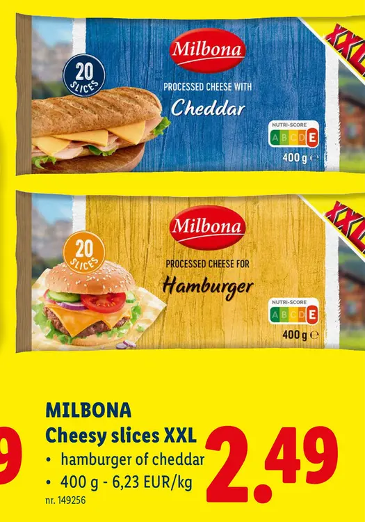 Promotie: Cheesy slices XXL