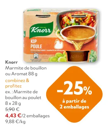 Offre: Marmite de bouillon ou Aromat
