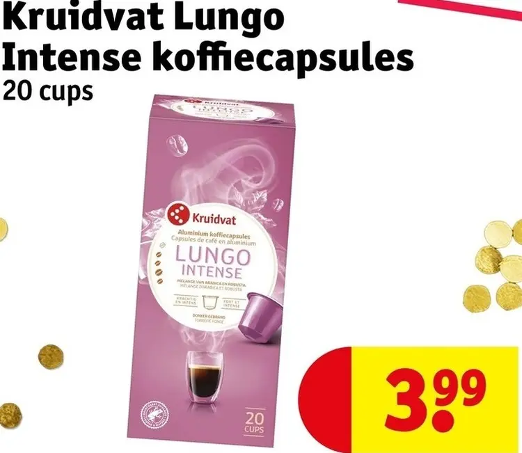 Promotie: Lungo Intense koffiecapsules