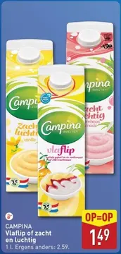 Aanbieding: Campina Vlaflip of zacht en luchtig
