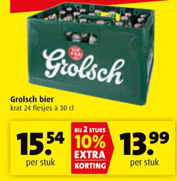 Aanbieding: Grolsch bier