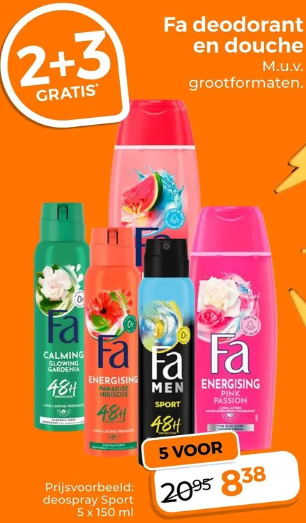 Aanbieding: Deodorant en douche