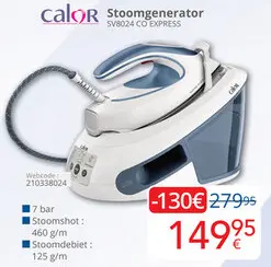 Aanbieding: Calor Stoomgenerator SV8024 CO EXPRESS