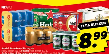 Aanbieding: Amstel, Heineken, Hertog Jan, Bavaria, Grolsh