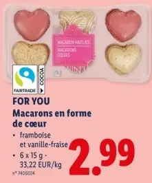 Offre: Macarons en forme de cœur