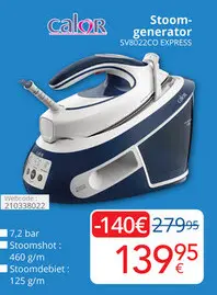Promotie: Stoomgenerator SV8022CO EXPRESS
