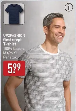 Aanbieding: UP2FASHION Gestreept T-shirt
