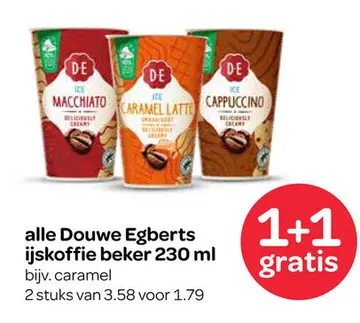 Aanbieding: Douwe Egberts ijskoffie beker