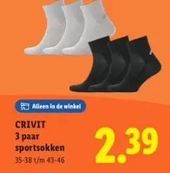 Aanbieding: 3 paar sportsokken