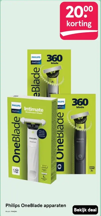 Aanbieding: Philips OneBlade apparaten