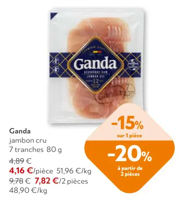 Offre: jambon cru