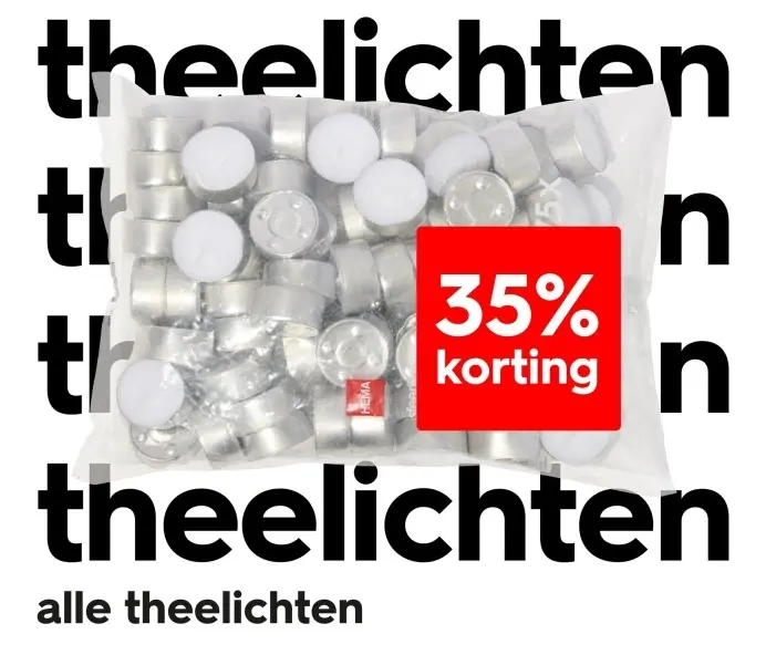 Aanbieding: theelichten