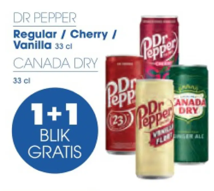 Promotie: Dr pepper / CANADA DRY