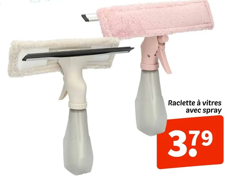 Offre: Raclette à vitres avec spray