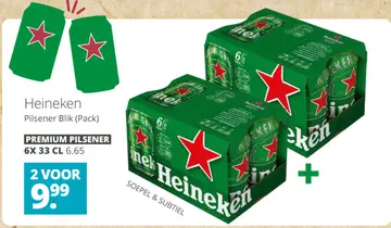 Aanbieding: Heineken Pilsener Blik (Pack)