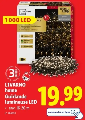 Offre: Guirlande lumineuse LED