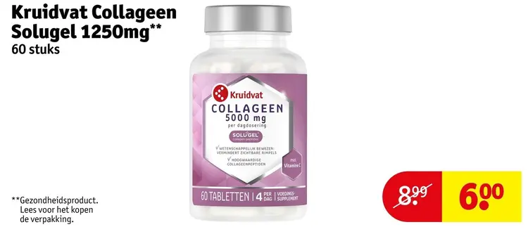 Aanbieding: Collageen Solugel 1250 mg