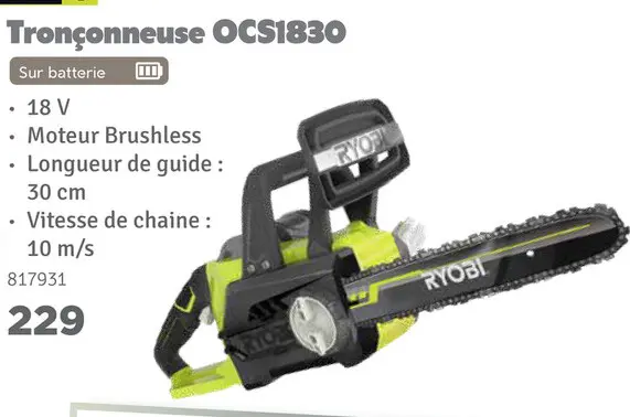 Offre: Tronçonneuse