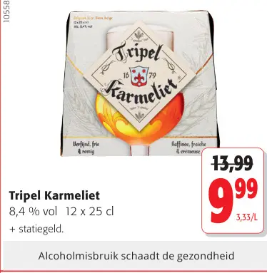 Promotie: Tripel Karmeliet