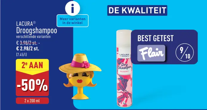 Promotie: Droogshampoo