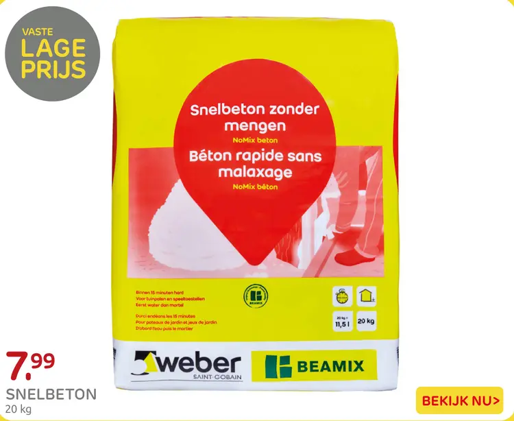 Aanbieding: Snelbeton