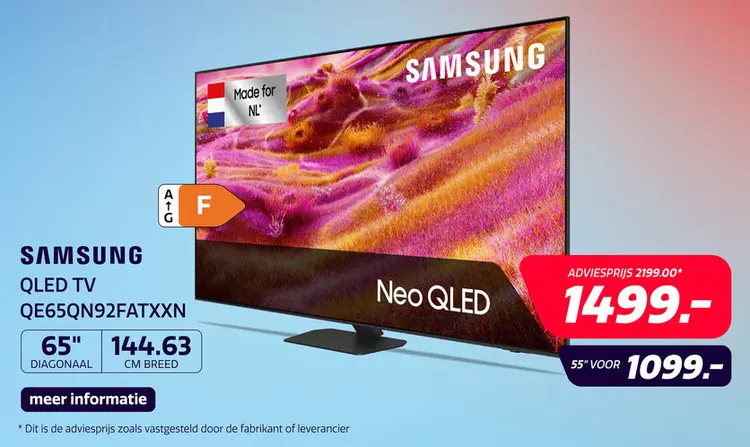 Aanbieding: Samsung 65" NEO QLED QN92F Mini LED (2025)
