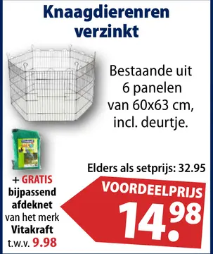 Aanbieding: Knaagdierenren verzinkt