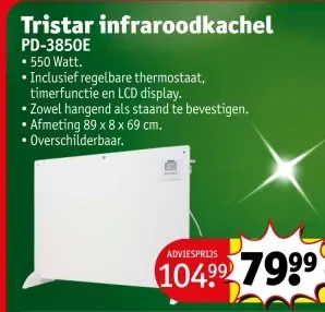 Promotie: Infraroodkachel