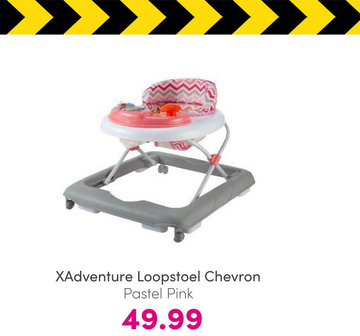Aanbieding: XAdventure Loopstoel Chevron Pastel Pink