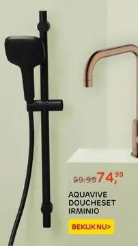 Aanbieding: AQUAVIVE DOUCHESET IRMINIO