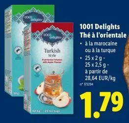 Offre: Thé à l'orientale