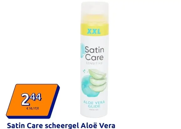 Aanbieding: Satin Care scheergel Aloë Vera