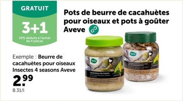 Offre: Beurre de cacahuètes pour oiseaux Insectes 4 