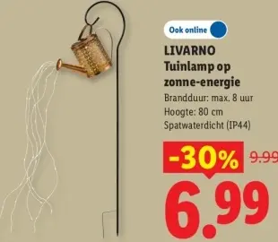 Aanbieding: Tuinlamp op zonne-energie