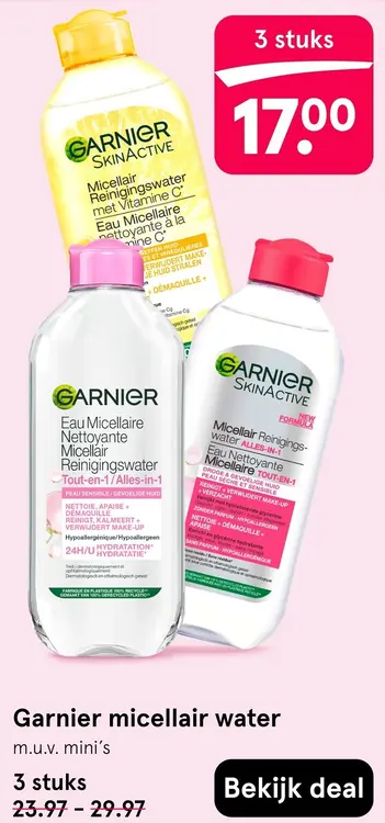 Aanbieding: Micellair water