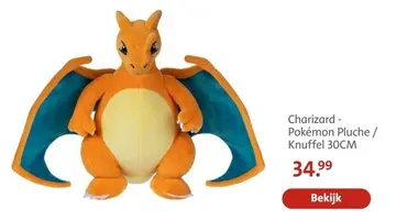 Aanbieding: Charizard - Pokémon Pluche / Knuffel